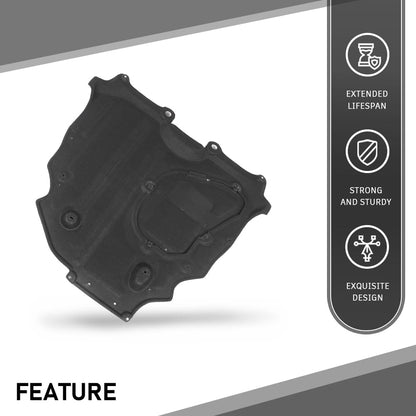 G-PLUS 1PC Black Rear Engine Splash Shields Compatible with Toyota Sienna Woodland Edition 2022 Toyota Sienna 2021-2022 TO1228283, 5142008030, 51420-08030, 51420 08030