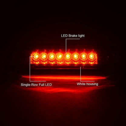 G-PLUS LED Rear 3rd Third Brake Light Compatible with Toyota Tacoma 1995-2017 High Mount Brake Light Clear Lens Chrome Housing 8157004030