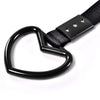 G-PLUS JDM Tsurikawa Ring Heart Subway Train Bus Car Handle Hand Straps Drift Charm,Rear Bumper Warning Ring (Black)