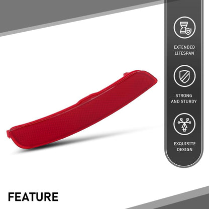 G-PLUS Left Rear Bumper Reflector Compatible with BMW F15 X5 2013-2018 63 14 7 847 591, 63147847591 Driver Side, Red