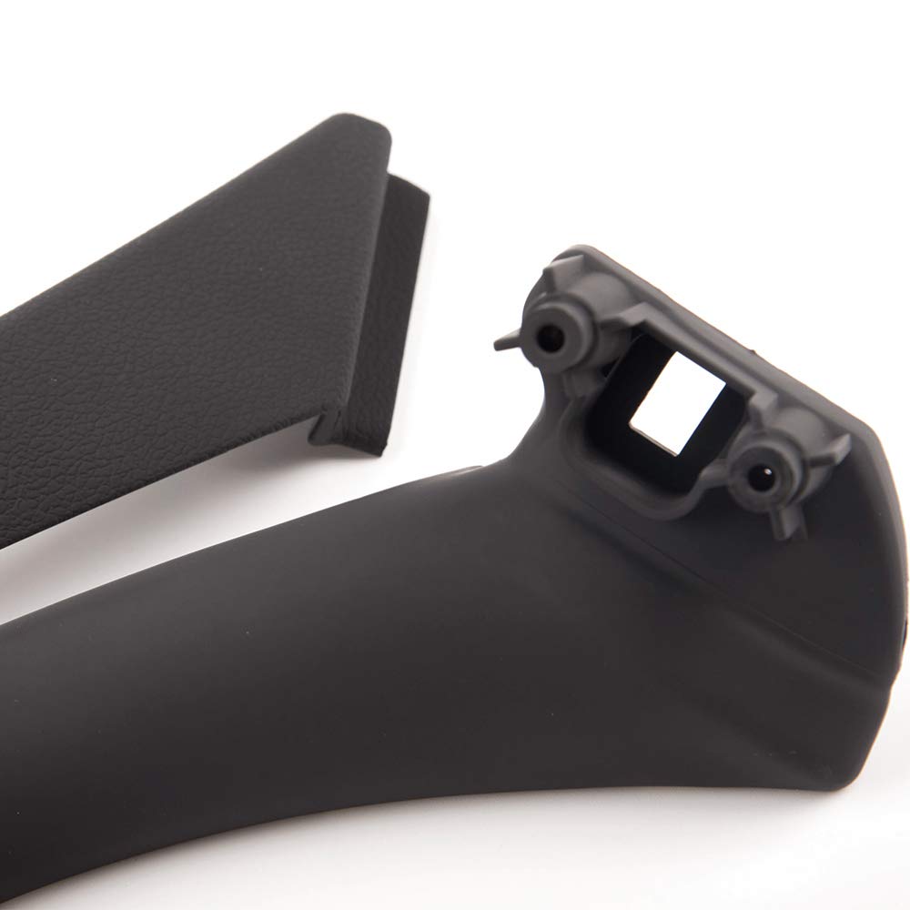G-PLUS Replacement for BMW E90 3-Series 318 320 325 328 330 335 Sedan Black Front Rear Right Inner Door Panel Handle + Door Pull Outer Trim Cover 51417230850 51-41-7-230-850