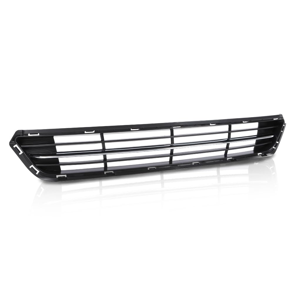 G-PLUS Front Lower Bumper Radiator Grill w/Chrome Black Compatible with Kia Optima(submodel: Limited, SX, LX, EX) 2014 2015 865614C700