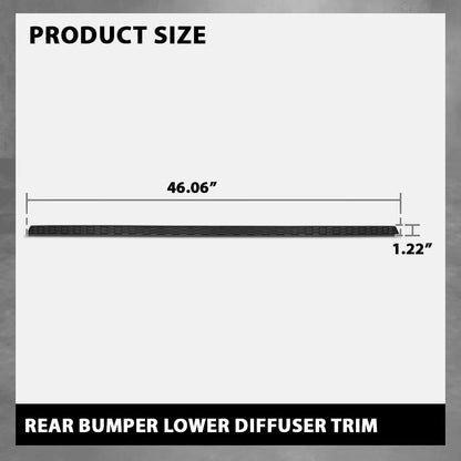 G-PLUS Rear Bumper Trim Molding, Compatible with Audi A4 2017-2018,Fit S4 A4 Quattro 2017-2019, 8W58078339B9, AU1144102 Black