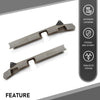 G-PLUS Mid Frame Rust Repair w/Spring Mount Left and Right Side Compatible with 1996-2004 Toyota Tacoma Regular Cab 2WD 4WD Prerunner/Not Fit Extended Cab