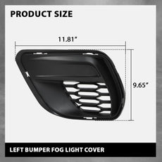 G-PLUS Fog Light Cover for Dodge Charger 2020-2023 Driver Side Black Side View
