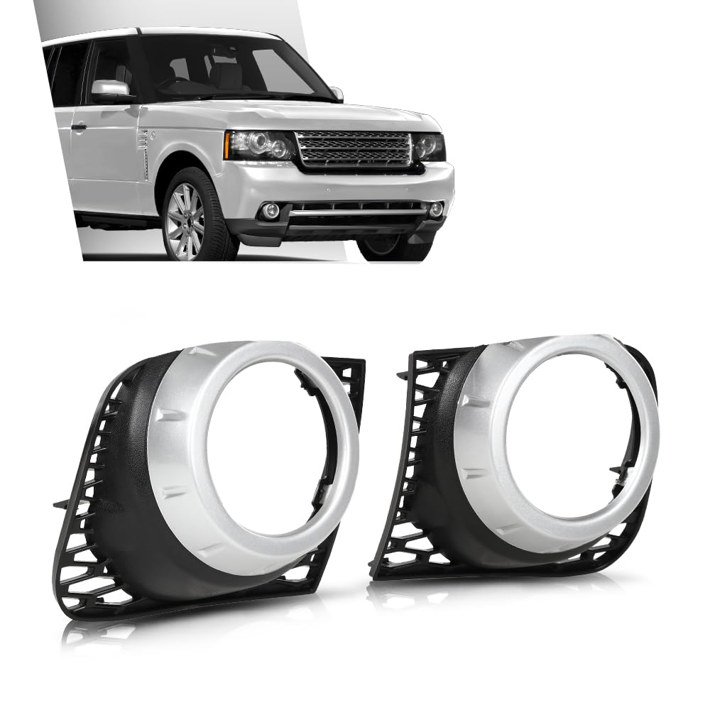 G-PLUS Fog Light Fog Lamp Bezel Trim Front LH RH Compatible with Land Rover Range Rover 2010-2013