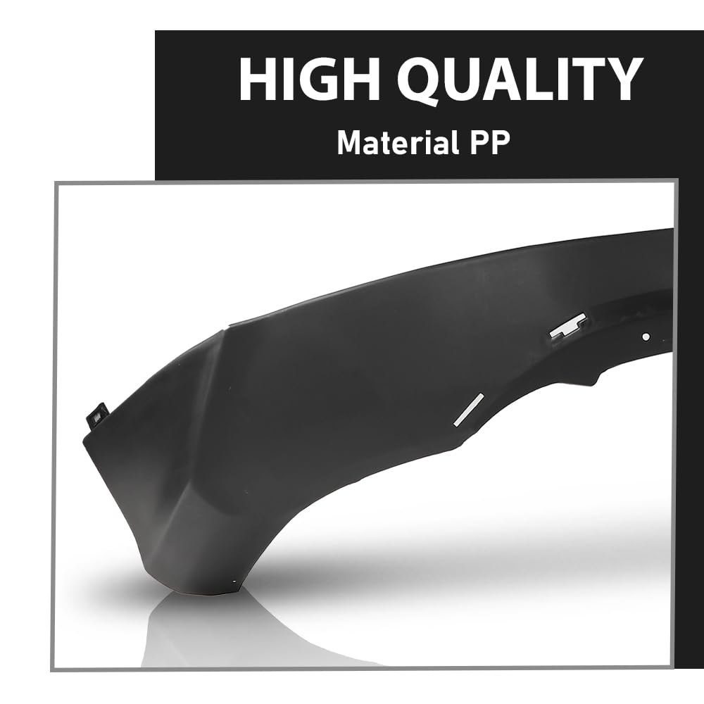 G-PLUS Rear Lower Bumper Cover Fascia Compatible with Toyota RAV4 SE 2016 2017, Fit Toyota RAV4 2016 2017 2018, 521690R010, Black