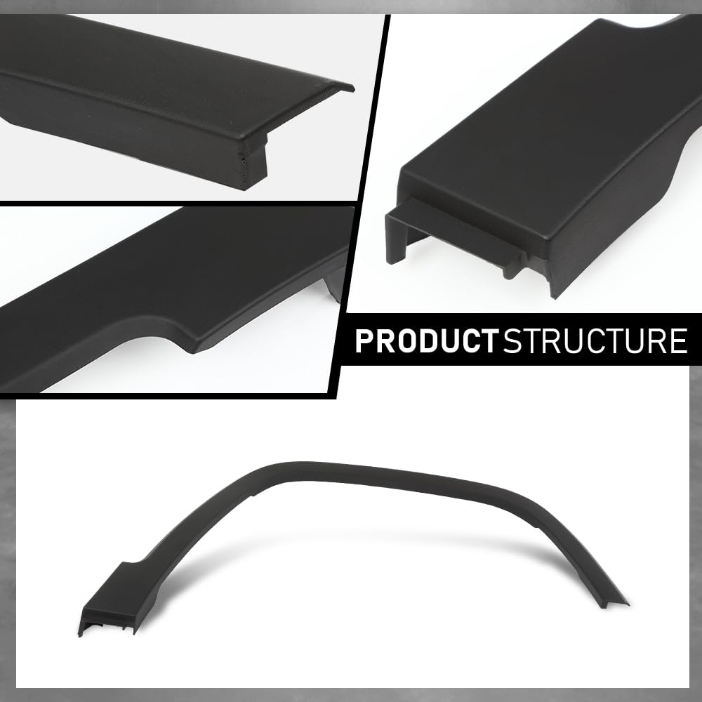 G-PLUS Front Right Passenger Side Fender Flares Compatible with Jeep Cherokee 2014-2018 Fit Models W/o Off Road Package Wheel Opening Molding Arch Trim 68210314AE, CH1291111 Black