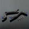 G-PLUS Silicone Radiator Coolant Hose Kit w/Clamps Compatible with 1977-1982 Chevy Corvette V8 5.7L/5.0L Black