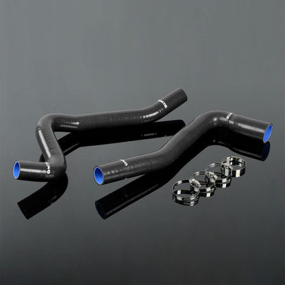 G-PLUS Silicone Radiator Coolant Hose Kit w/Clamps Compatible with 1977-1982 Chevy Corvette V8 5.7L/5.0L Black