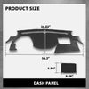 G-PLUS TPE Dash Cover Dashboard Panel Compatible with HYUN.DAI Sonata 2011-2014 Black