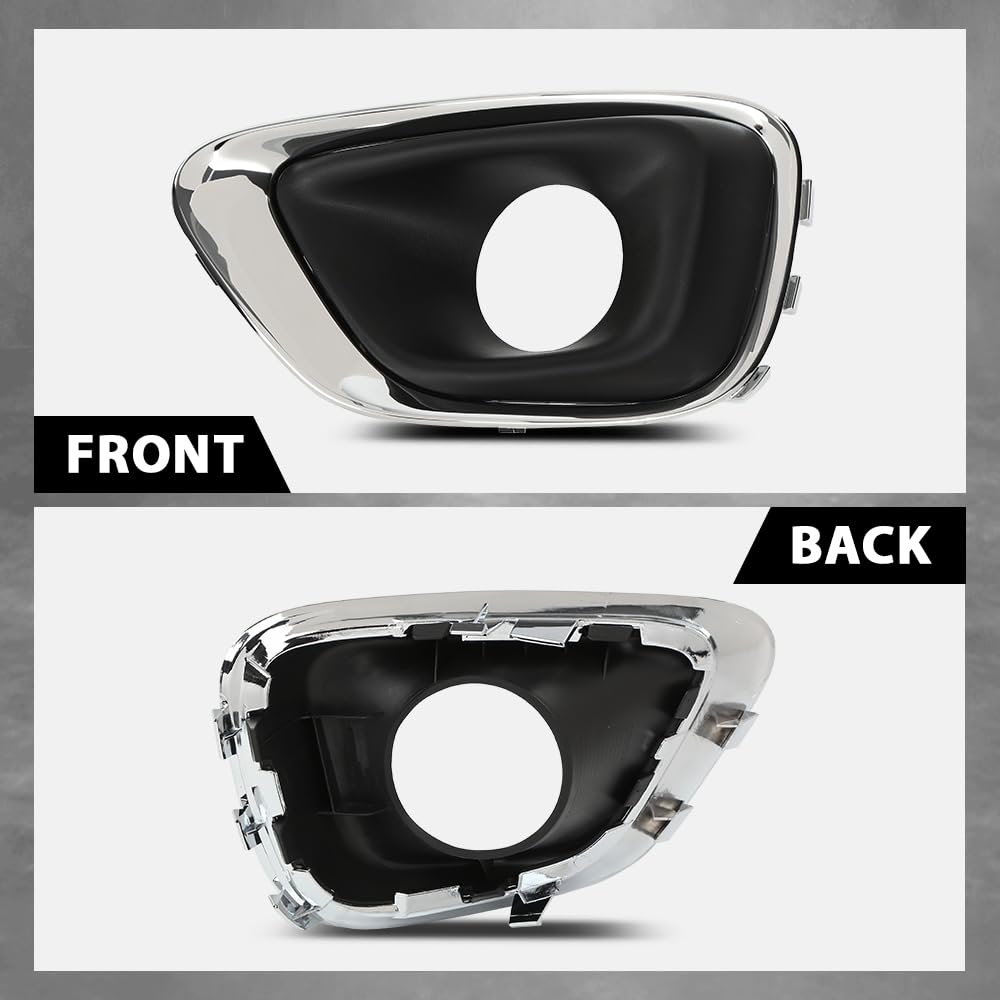 G-PLUS Fog Light Cover Trim Compatible with Jeep Compass 2011-2017 Driver and Passenger Side 68213205AA