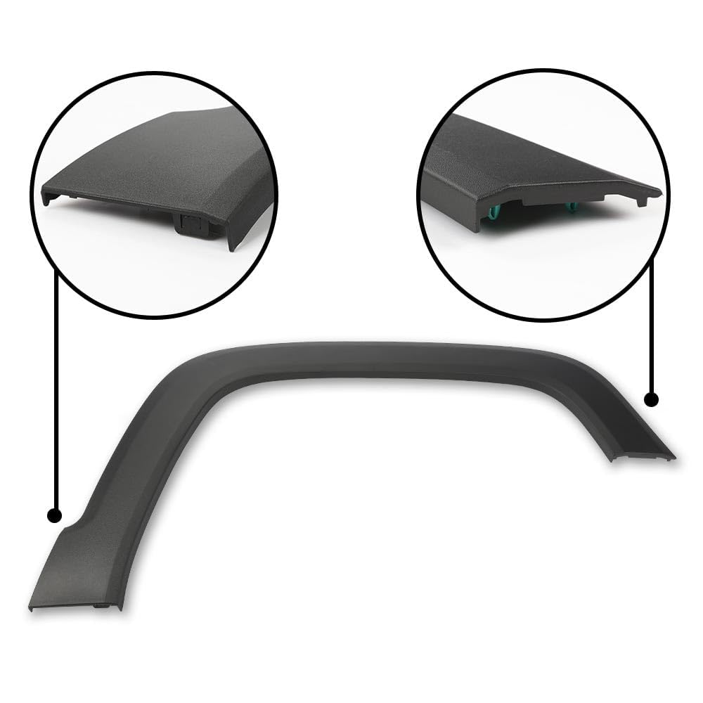 G-PLUS Front Right Fender Flare Compatible with Jeep Renegade 2015-2021 Wheel Opening Molding Arch Trim Black