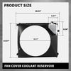 G-PLUS Radiator Cooling Fan Shroud Compatible with Toyota Tacoma (submodel: Base, Pre Runner) 2005-2015 167110C140