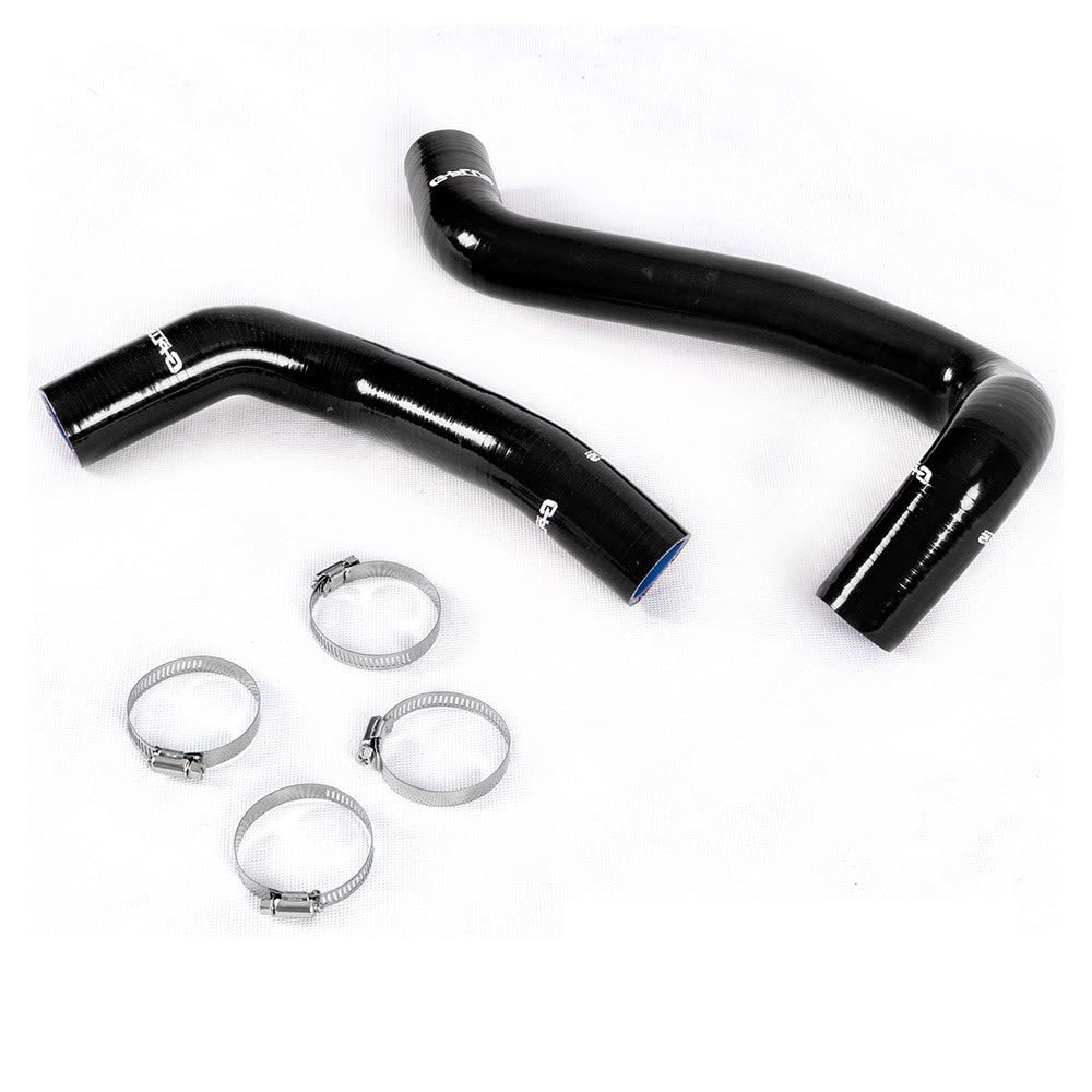 G-PLUS Silicone Radiator Hose Kit Clamps Compatible With Toyota 2007-2017 Tundra 5.7L V8 Black