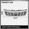G-PLUS Front Bumper Upper Grille Grill Compatible with Subaru Forester 2011-2013 91121SC040
