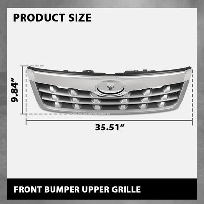 G-PLUS Front Bumper Upper Grille Grill Compatible with Subaru Forester 2011-2013 91121SC040