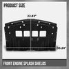 G-PLUS Front Engine Splash Shields Compatible with Chevy Camaro ZL1 Coupe 2017-2022 84142146, GM1228158 Black