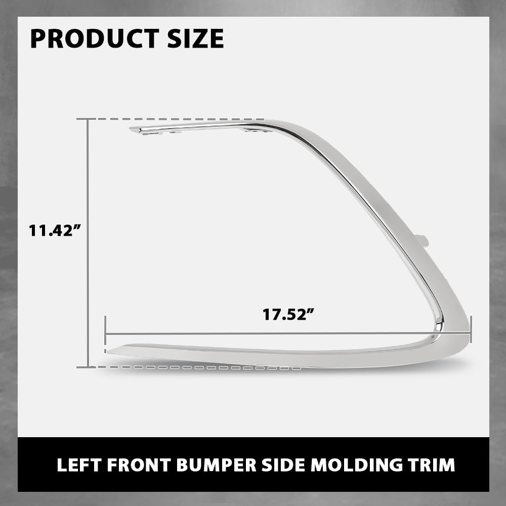 G-PLUS Pair Front Bumper Grille Grill Strip Trim, Compatible with Toyota Camry LE XLE 2021-2023, Left Driver & Right Passenger Side 2PCS, 5271306120, 5271206120