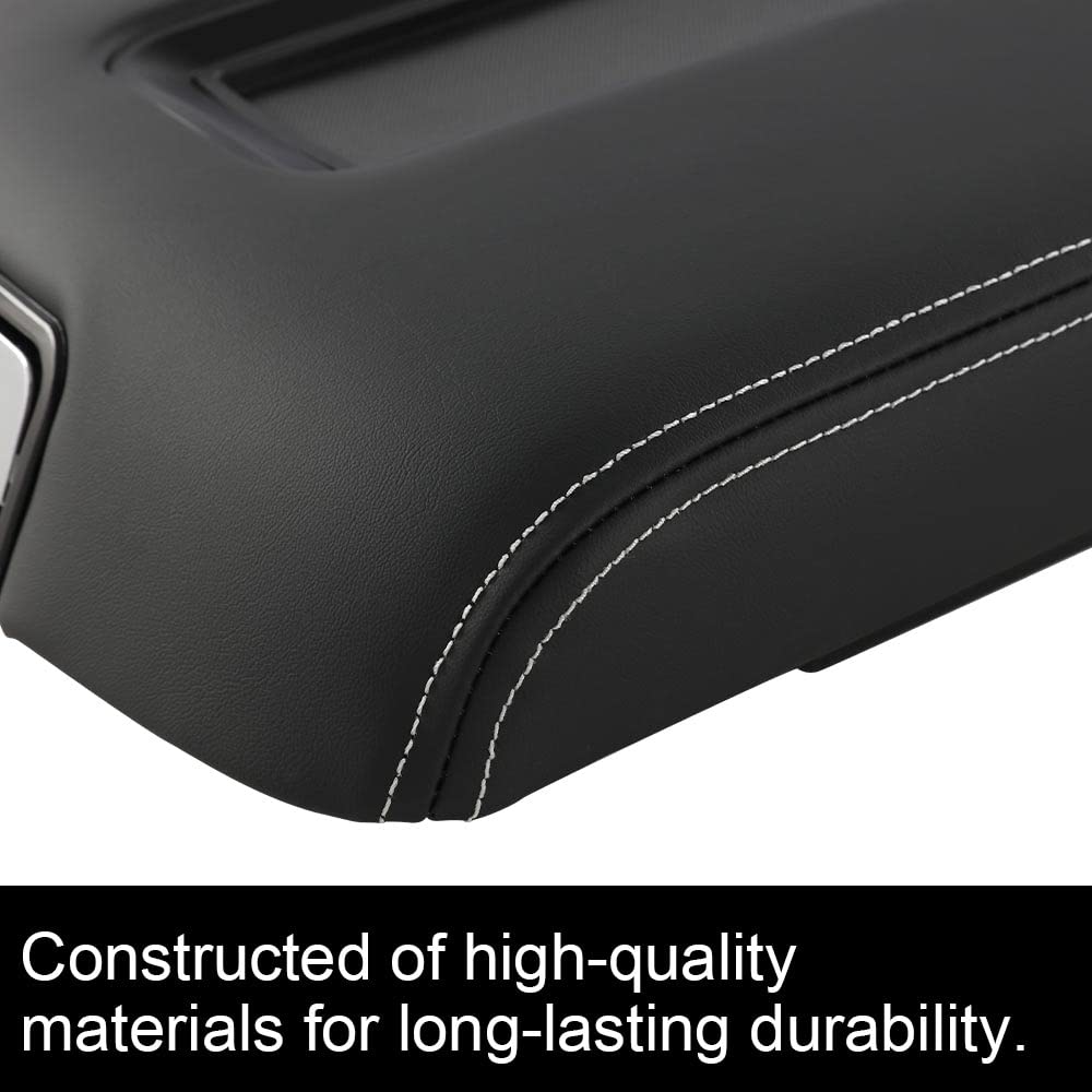 G-PLUS Center Console Armrest Lid Compatible with Chevy Tahoe/Suburban 2015-2019,Fit GMC Yukon/Yukon XL Center 2015-2019 Console Armrest Lid 0227083AA L0227083AA Black