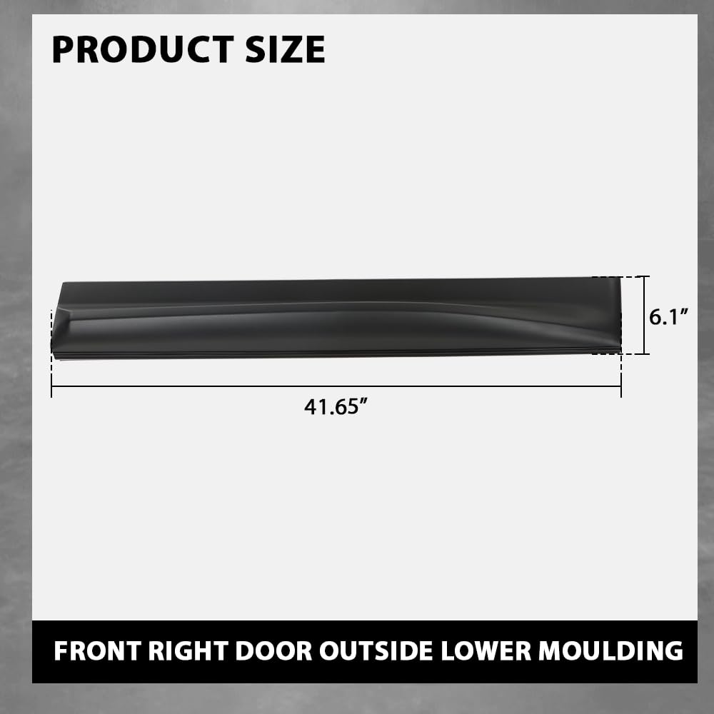 G-PLUS Front Right Door Outside Lower Moulding Compatible with Range Rover Sport 2010-2013