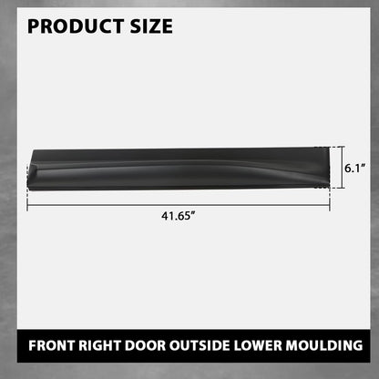 G-PLUS Front Right Door Outside Lower Moulding Compatible with Range Rover Sport 2010-2013