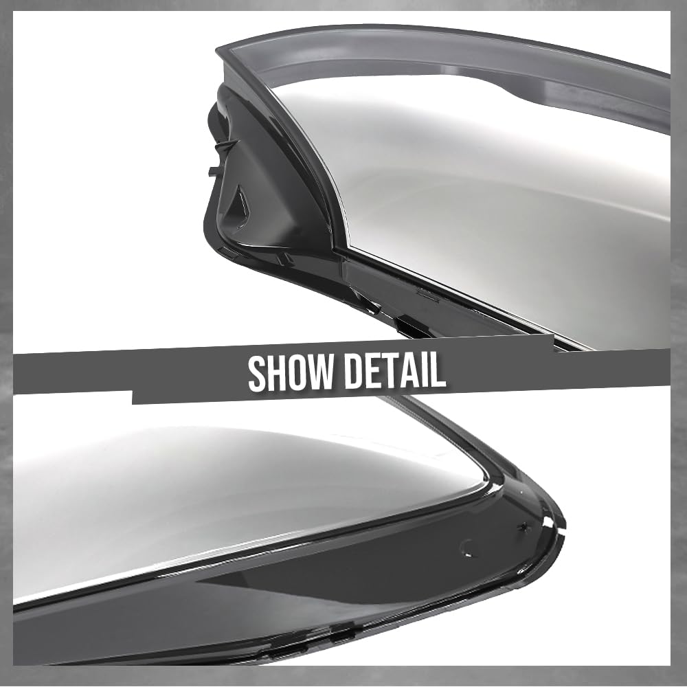 G-PLUS Headlight Lens Cover Compatible with Benz W222 S-Class 2014-2017 Right Side Front Headlamp Lens Cover Clear