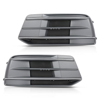 G-PLUS Pair Front Bumper Cover Grille Bezel Insert, Compatible with Audi Q5 2018-2022 Standard Version, LH Driver & RH Passenger 2PCS, 80A807679D, 80A807679DRU6