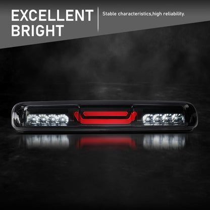G-PLUS LED Third 3rd Brake Light Compatible with Chevy Silverado/GMC Sierra 1500 2500 3500 & HD Models 1999-2007 3rd High Mount Stop Lamp, Smoky Lens Clear Housing, 5978318 16525205