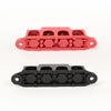 G-PLUS 4 Post Power Distribution Block Bus Bar with Cover, Busbar Power Battery Terminal Distribution Block 5/16" Posts 12V 250A, 4 Post Busbar Power Distribution Block Black & Red