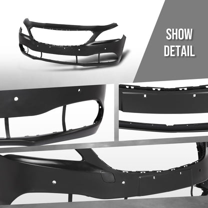G-PLUS Front Bumper Cover Primed Compatible with Buick Lacrosse 2017 2018 2019 (with Park Assist Holes) 26243327, 26216473, 26686231, GM1000A17, Black