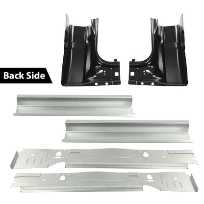 G-PLUS 6 PCS Rocker Panel Inner & Cab Kit Compatible with Ford F250 F350 F450 Super Duty 2 Door Regular Cab 1999-2016,Compatible with Regular Cabs Only/Not Fit Extended Cabs or Crew Cabs