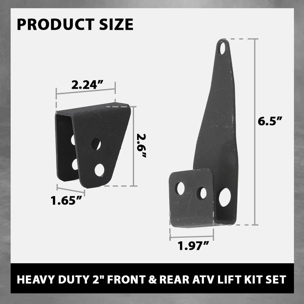 G-PLUS Heavy Duty 2" Front & Rear ATV Lift Kit Set Compatible with Honda Foreman TRX450 4x4 1998-2004