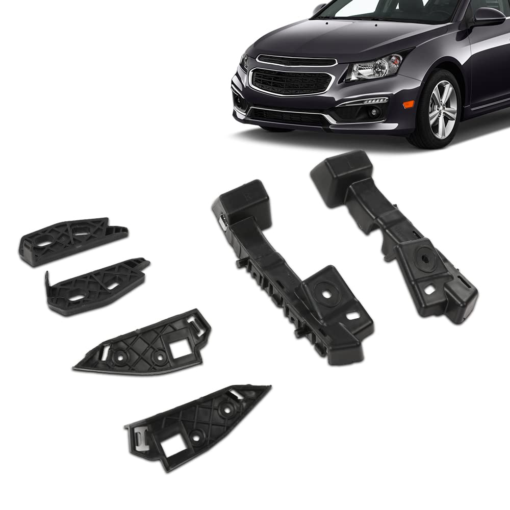 G-PLUS Front Bumper Brackets Retainer Support 6pcs Compatible with 2016-2018 Chevy Malibu Front Driver & Passenger Side Bumper Brackets 20809859 20809860