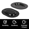 G-PLUS 4PCS Metal Trunk Floor Pan Drain Plug Plate Compatible with A-body/Chevelle/GTO/442/GS 1967-72,Camaro/Firebird 67-81 Fit for All GM Big Car & All GM from 67-77