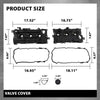 G-PLUS Left and Right Engine Valve Cover w/Gasket Compatible with Nissan Murano 2009-2014/Fit Nissan Quest 2011-2014 V6 3.5L DOHC Petrol