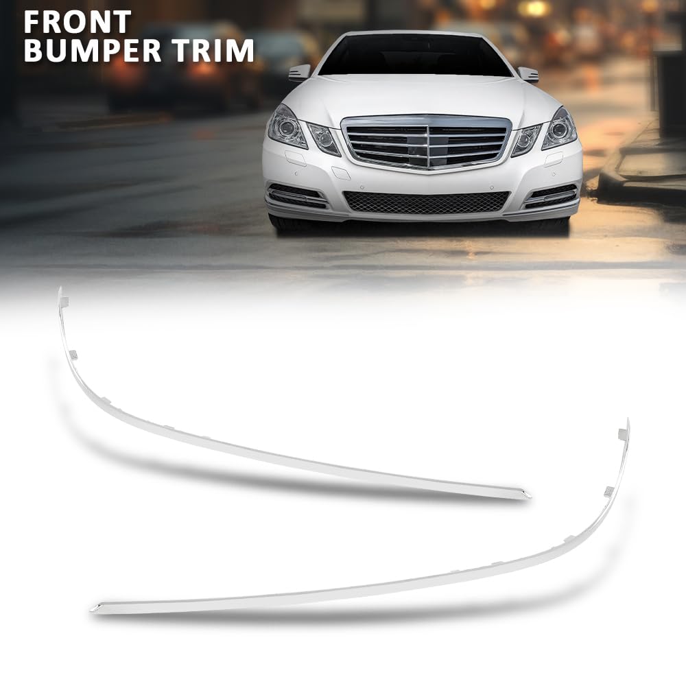 G-PLUS Front Bumper Trim Set Compatible with Benz E350 Wagon Sedan 2010-2013, Fit E550 4Matic 2012-2013, Fit Benz E550 Sedan 2010-2011,Fit for Model Without AMG Styling Package 2128850321