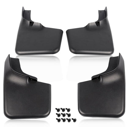 G-PLUS Front Rear Molded Mud Flaps Splash Guards Compatible with Ford F150 2004-2014 Wheel Fender Mudguards W/Factory Wheel Lip Moldings 6L3Z-16A550-BA