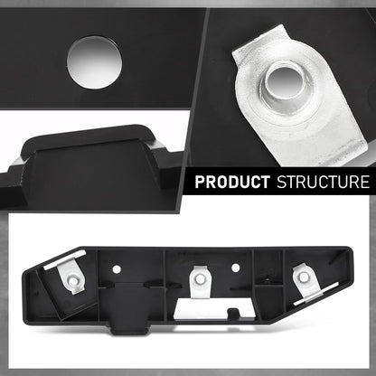G-PLUS Front Right Side Bumper Bracket Retainer Compatible with Ford Edge (submodel: SE, SEL, Sport, Titanium) 2015-2018 FT4Z17C947A, FO1033108 Black PP