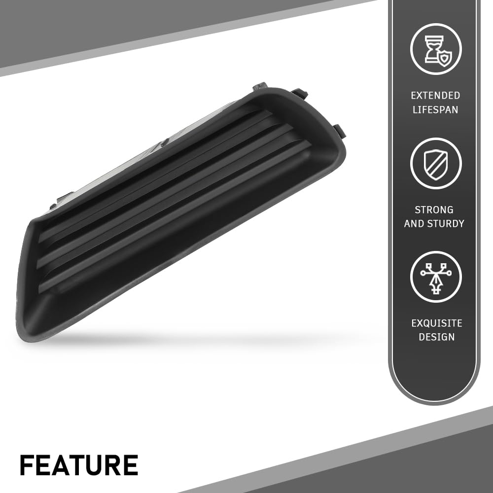 G-PLUS Left Fog Light Cover Compatible with Toyota Camry 2007-2009, Without Fog Light Hole 5212806050, TO2598103