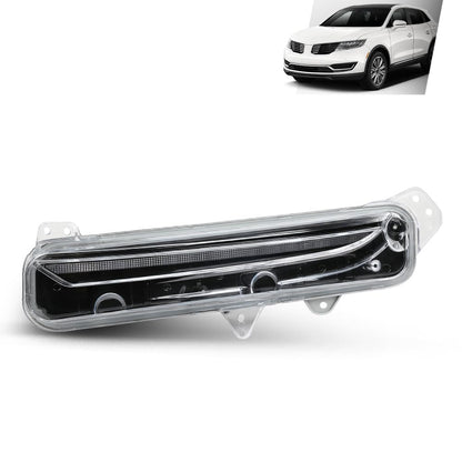 G-PLUS LED Front Left Fog Light Lamps Assembly, Compatible with Lincoln MKX 2016-2017, Driver Side, FA1Z-13200-D, FA1Z13200D