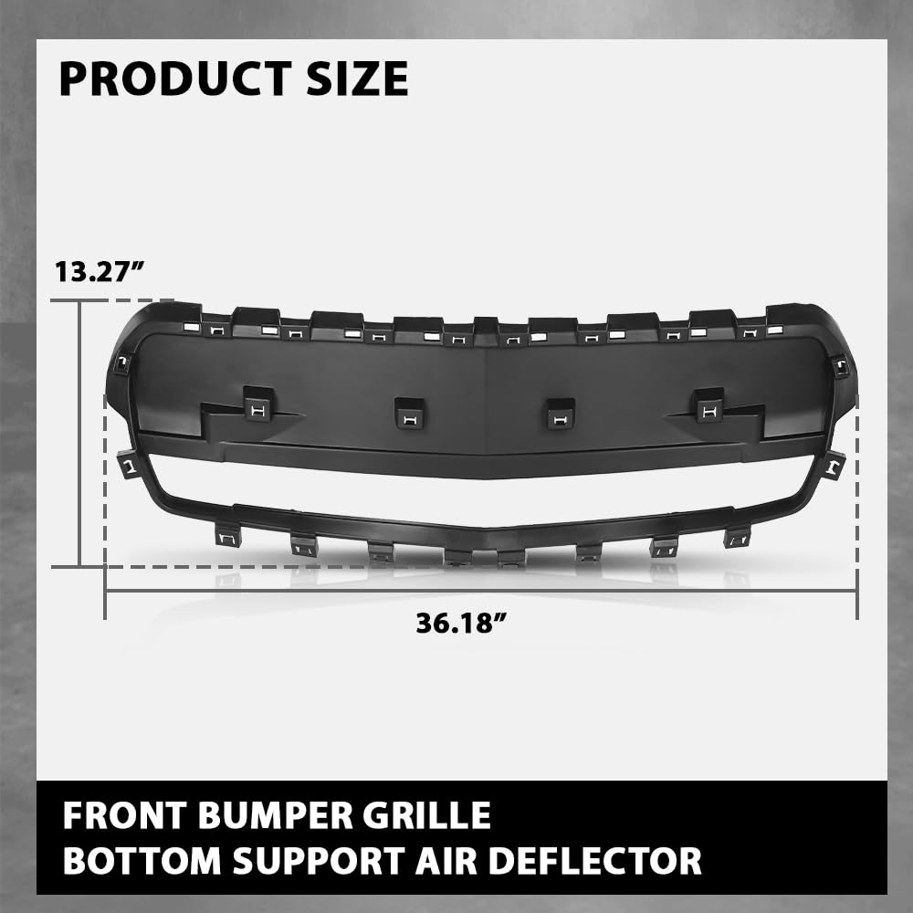 G-PLUS Front Bumper Grille Bottom Support Air Deflector Compatible with Chevy Malibu 2013-2016 22883316