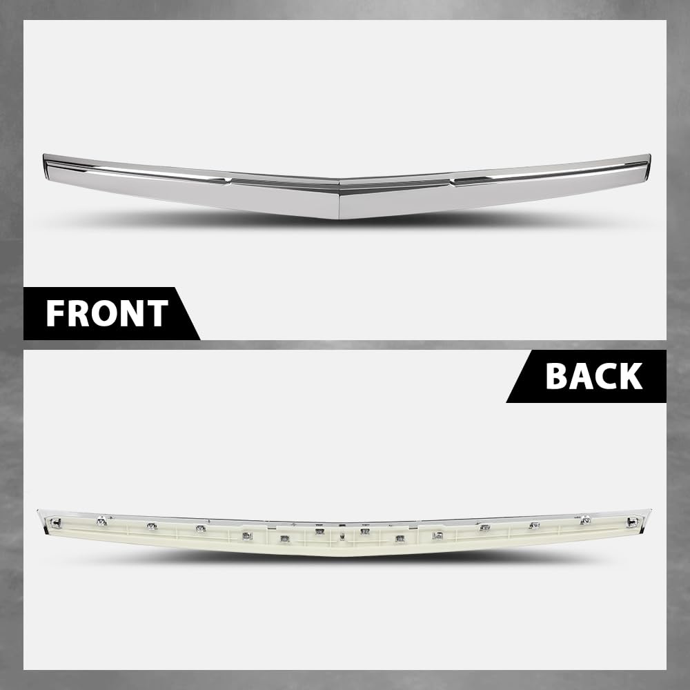 G-PLUS Hood Molding Trim Moulding Chrome Compatible with Cadillac Escalade/ESV 2015-2020, Fit for Models Without Sport Package 22956470, GM1235129