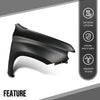 G-PLUS Fender Front Right Compatible with Chevy Silverado 1500 2019 2020 2021 2022 2023 84502611, GM1241411 Primed Black