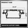 G-PLUS Radiator Support Panel Black, Compatible with Audi A8 2010-2018, 4H0805594E