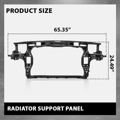 G-PLUS Radiator Support Panel Black, Compatible with Audi A8 2010-2018, 4H0805594E