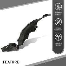 G-PLUS Fender Liner for Benz GLC300 GLC350e GLC43 GLC63 2016-2023 Front Right Black Product Image