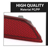 G-PLUS Rear Left Side Bumper Reflector Compatible with BMW M5 550i 550i xDrive 535i xDrive 2013-2016 63147842955 Red