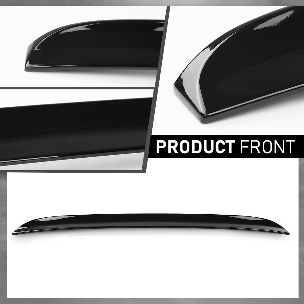G-PLUS Rear Window Roof Spoiler Compatible with Dodge Charger All Models 2015-2024 Duckbill Style Gloss Black