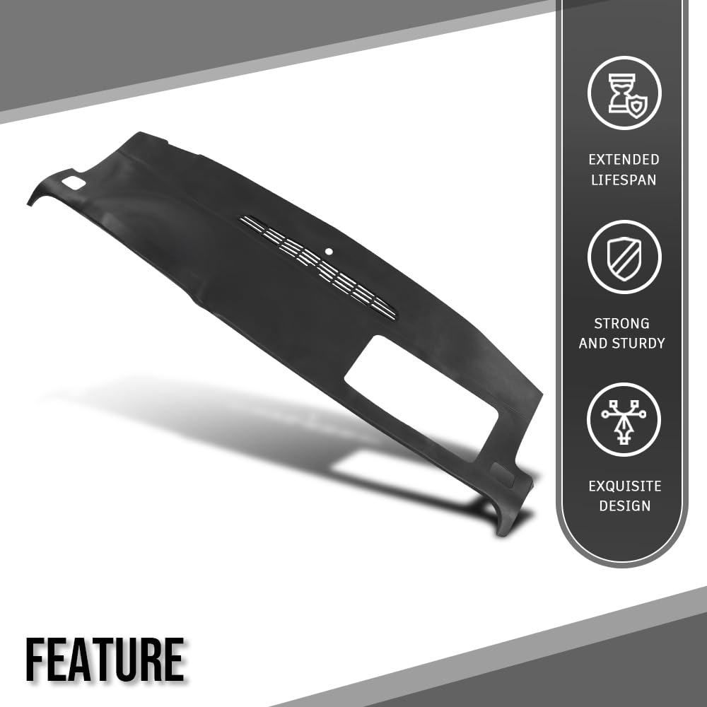 G-PLUS TPE Dash Board Cover Instrument Panel Compatible with Chevy Avalanche 2007 2008 2009 2010 2011 2012 2013 Fit Chevy Tahoe 2007 2008 2009 2010 2011 2012 2013 2014 Black